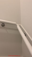 Poor workmanship: handrails not continuous at stair landing (C) InspectApedia.com Connor Johnson