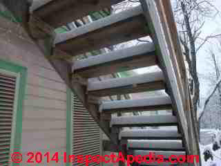 Snow covered exterior stair (C) Daniel Friedman