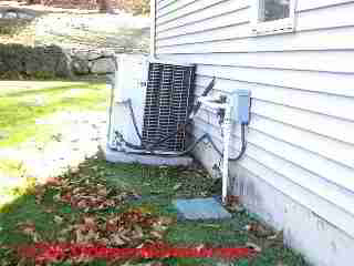 AC compressor too close to house wasll (C) Daniel Friedman