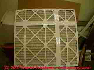 Photograph of a home made air filter.