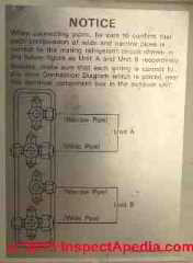 Sanyo schematic showing two separate refrigeration circuits for this compressor condenser unit (C) Daniel Friedman