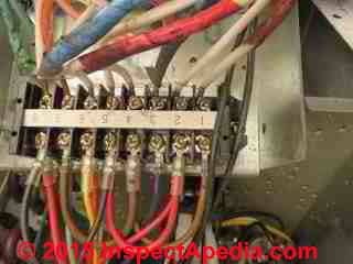 Sanyo AC compressor wiring terminal block (C) Daniel Friedman