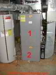 Vertical air handler blower compartment access covers (C) Daniel Friedman