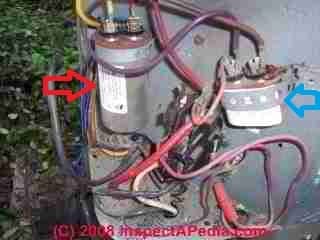 Electric Motor Start / Run Capacitor Location - where to find the