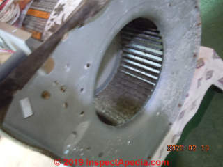 Squirrel cage HVAC blower fan after cleaning by IAP reader (C) InspectApedia.com JP