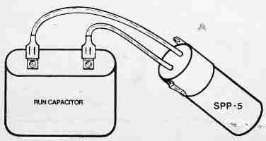 Hard start capacitor wiring (C) D Friedman Sealed Parts Co.