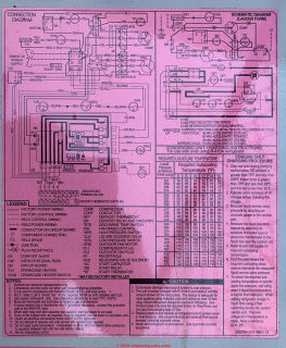 Heil AC compressor-condenser unit wiring diagram cited & discussed at InspectApedia.com (C) Jeff & Heil