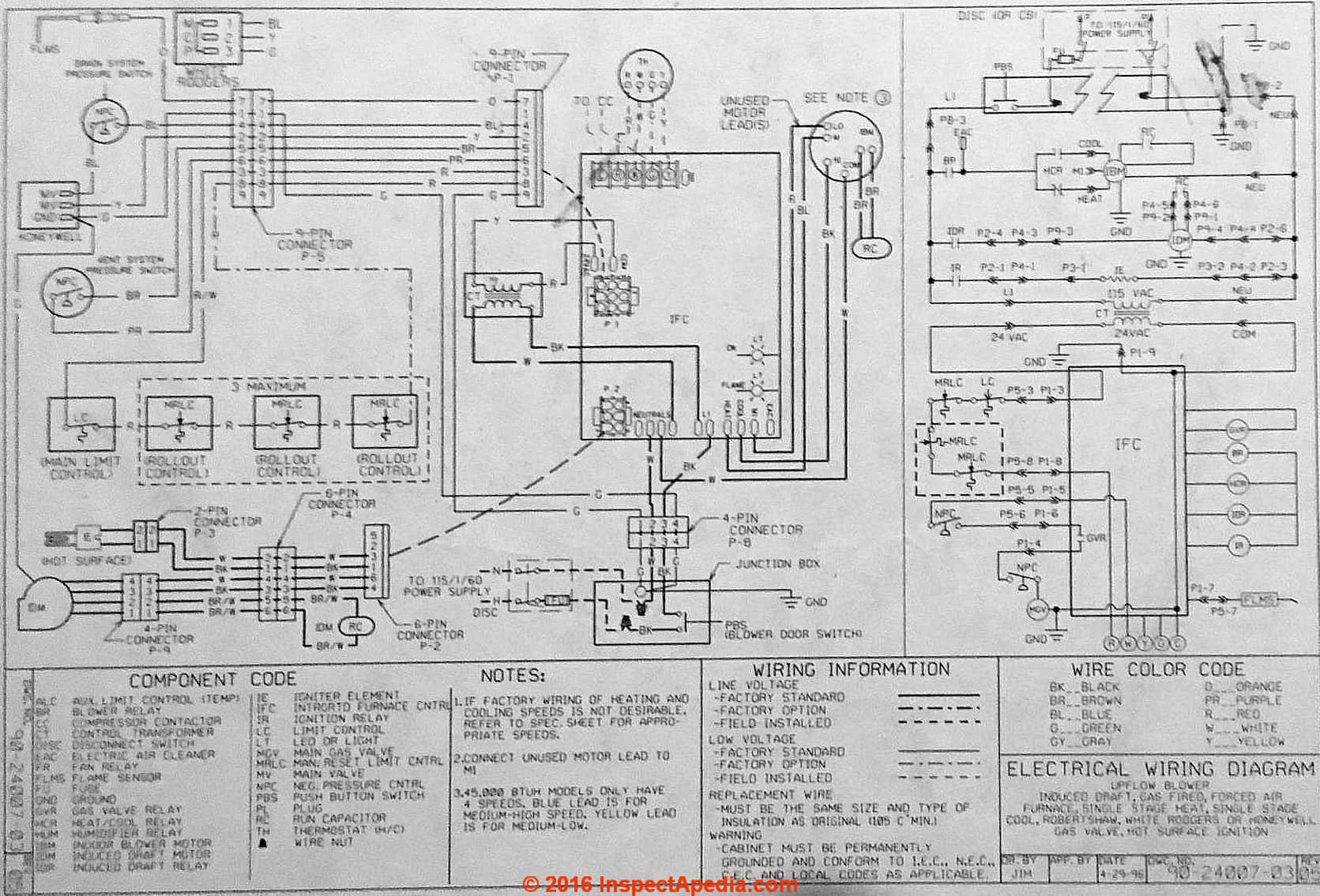 Rheem Air Handler Wiring Schematic : I have an rheem air handler model