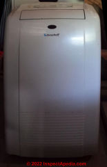 Strashof air conditioner illustrated at InspectApedia.com
