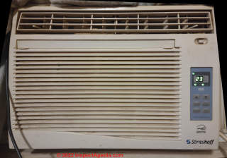 Strashoff window air conditioner (C) InspectApedia.com Mustang