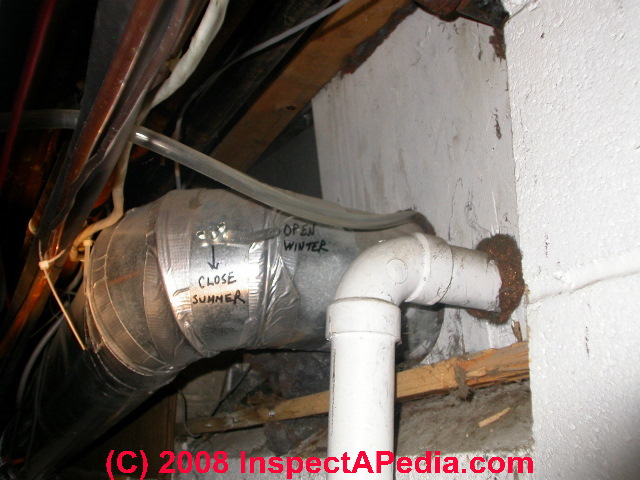 Duct air flow control damper lever C InspectAPediacom