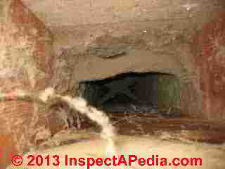 Fiberglass insulation in an air handler (C) Daniel Friedman