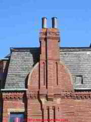 Decorative chimney pots in Boston MA (C) Daniel Friedman