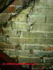 Dangerous chimney cracks and openings in an attic (C) Daniel Friedman