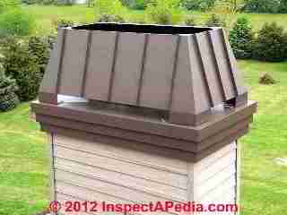 Replacememt wood framed chimney chase top pan (C) Daniel Friedman Steve Werner - ChimneyKing.com