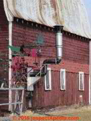 Metal woodstove chimney with no cleanout