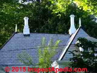 Chimney pots on a Maine home (C) Daniel Friedman