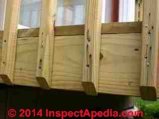 Deck balusters eliminate need for guardrail posts (C) Daniel Friedman