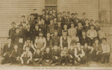 Bryant Electic Co. workers in 1894 - Wikipedia cited at InspectApedia.com