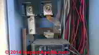 Challenger electrical panel bus overheat (C) InspectAPedia CS