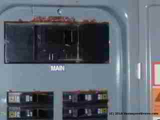 Corrosion on electric service panel (C) 2010 HankeyandBrown.com