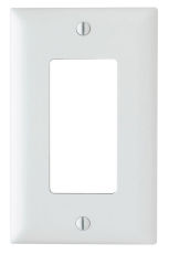 GFCI or rectangular opening electrical outlet wall cover plate cited at InspectApedia.com