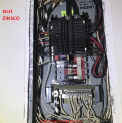 GTE Electrical Panel or Sylvania but not Zinsco (C) InspectApedia.com Consuegra Daniel