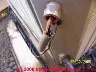Damaged electrical conduit invites leaks (C) D Friedman T Hemm
