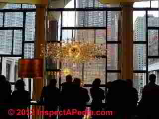 Lobby lighting, Metropolitan Opera, NYC © D Friedman at InspectApedia.com 