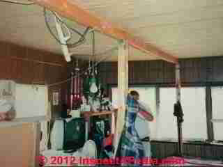 Unsafe indoor electrical wiring (C) Daniel Friedman