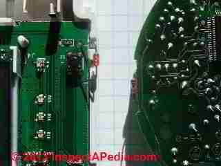 NTC Thermistors used in two room thermostats (C) Daniel Friedman