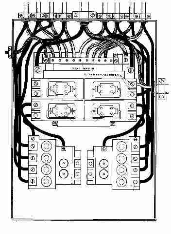 Older split bus electrical panel (C) Daniel Friedman