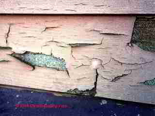 Hardboard siding failure (C) Carson Dunlop Associates