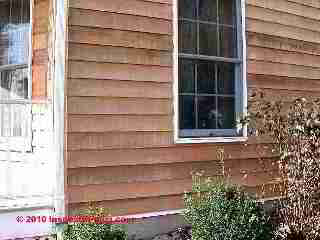 Stained clapboards (C) Daniel Friedman