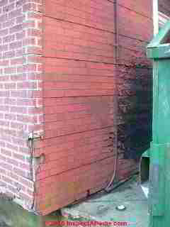 Damaged asphalt siding (C) Daniel Friedman