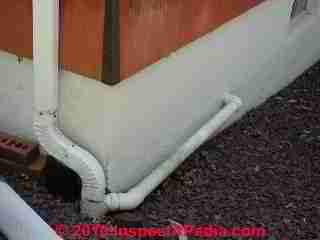 Sump pump empty into downspout (C) Daniel Friedman