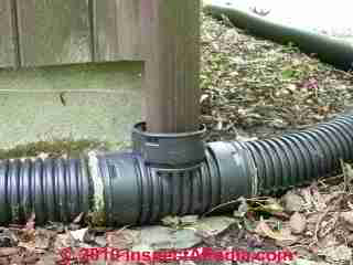 Bad downspout connection (C) Daniel Friedman