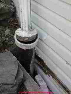 Abandon this in building downspout drain (C) Daniel Friedman