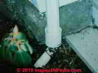 Too small downspout drain (C) Daniel Friedman