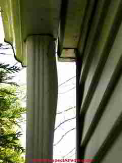 Split downspout due to frost (C) Daniel Friedman