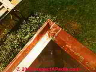 Eaves trough integral roof gutter hanger (C) Daniel Friedman
