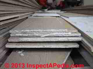 Fiber cement siding - used, removed, reclaimed, ends needing caulk removal (C) Daniel Friedman, Eric galow