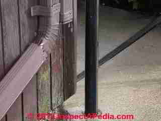 Bad downspout connection (C) Daniel Friedman