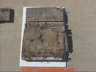 Hard coat stucco damage (C) InspectApedia 2017 Ron McClure