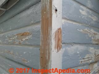 Rounded edge Dutch Lap wood siding needed (C) InspectApedia.com JB