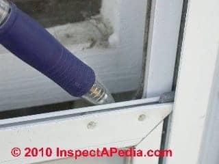 Storm window sash in wrong position (C) Daniel Friedman