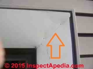 Vinyl siding leak diagnosis & cure (C) InspectApedia GS