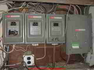 Photograph of FPE Stab-Lok electrical panels  © Daniel Friedman