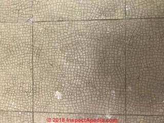 Asbestos floor tiles 12x12 (C) Inspectapedia.com Mike