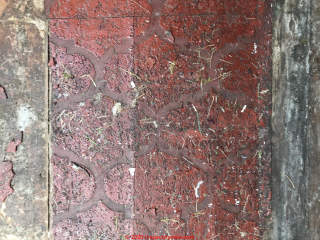 1960s asbestos floor tiles in UK bungalow (C) InspectApedia.com Dave